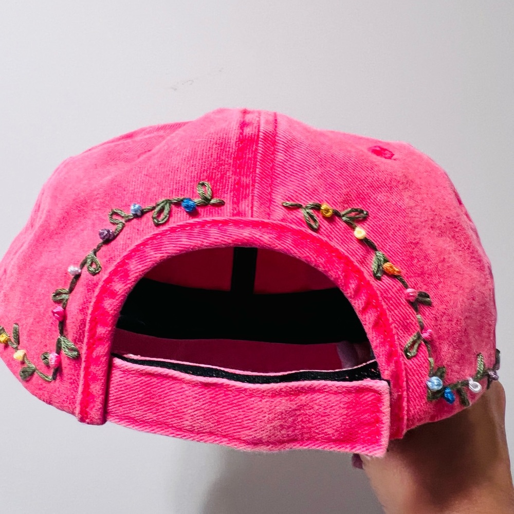 Hand embroidered hat
